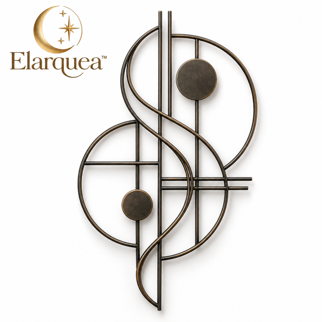 Elarquea™ Abstract Metal Line Wall Decor
