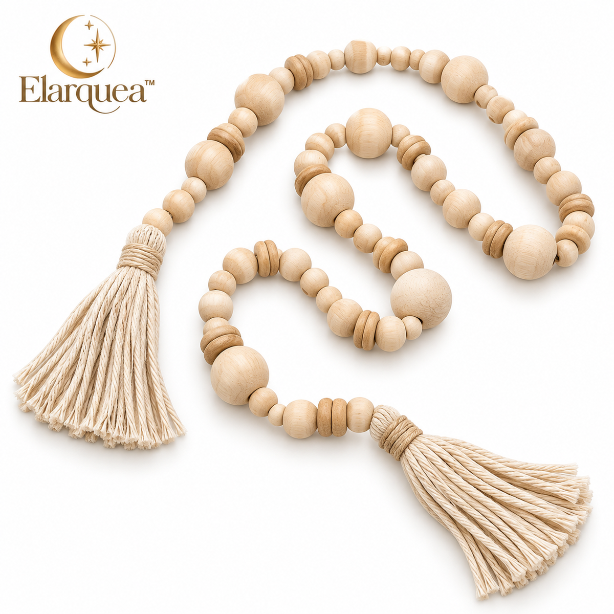 Elarquea™ Asymmetrical Beaded Tassel Home Decor