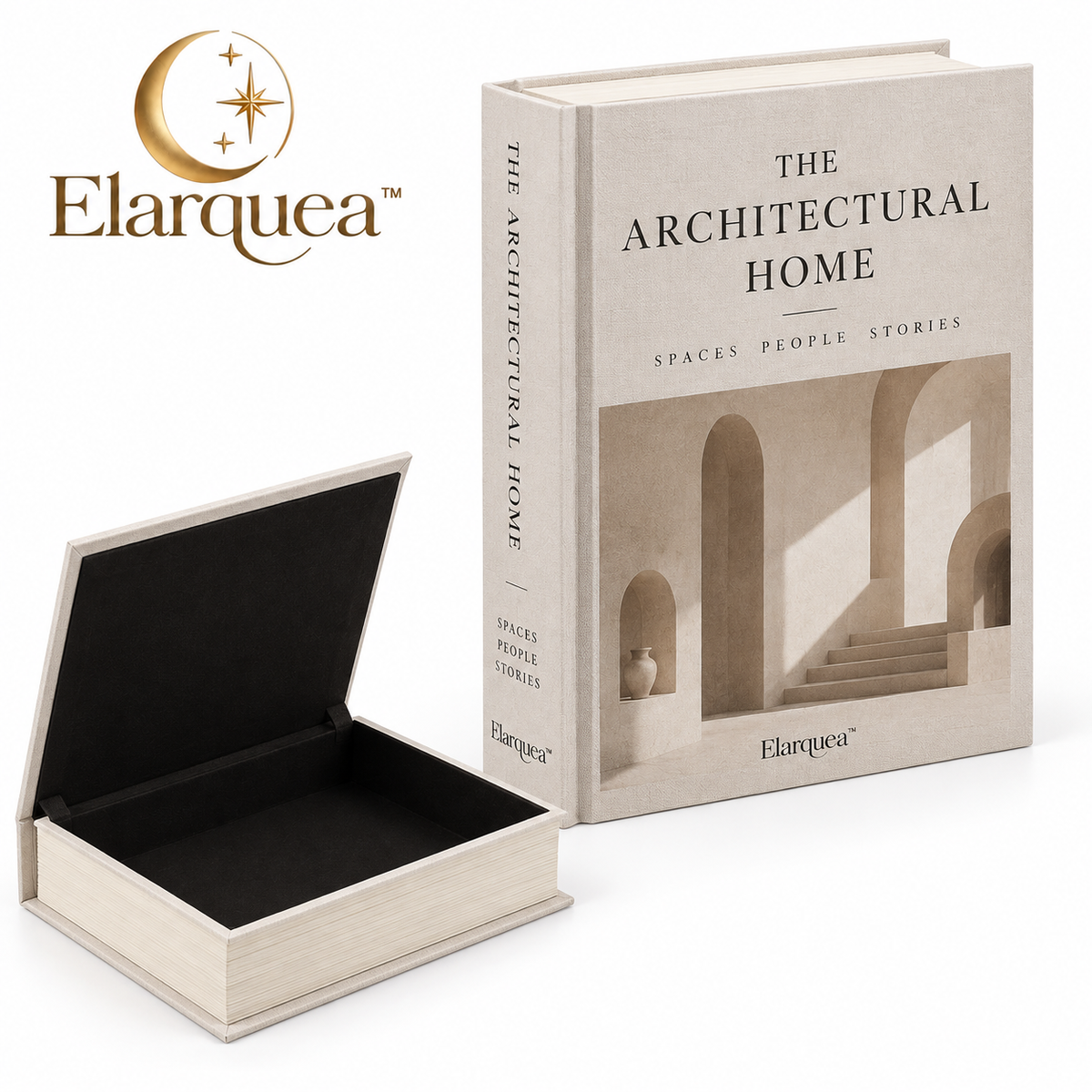 Elarquea™ Architectural Faux Book Storage Box