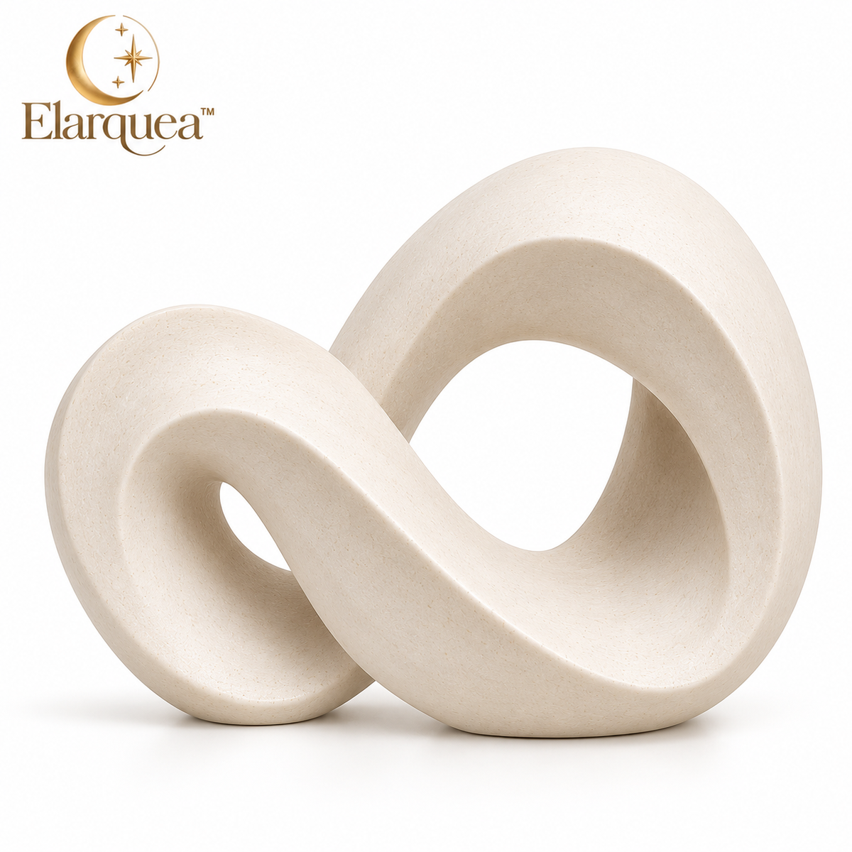 Elarquea™ Ceramic-Look Folded Loop Tabletop Sculpture