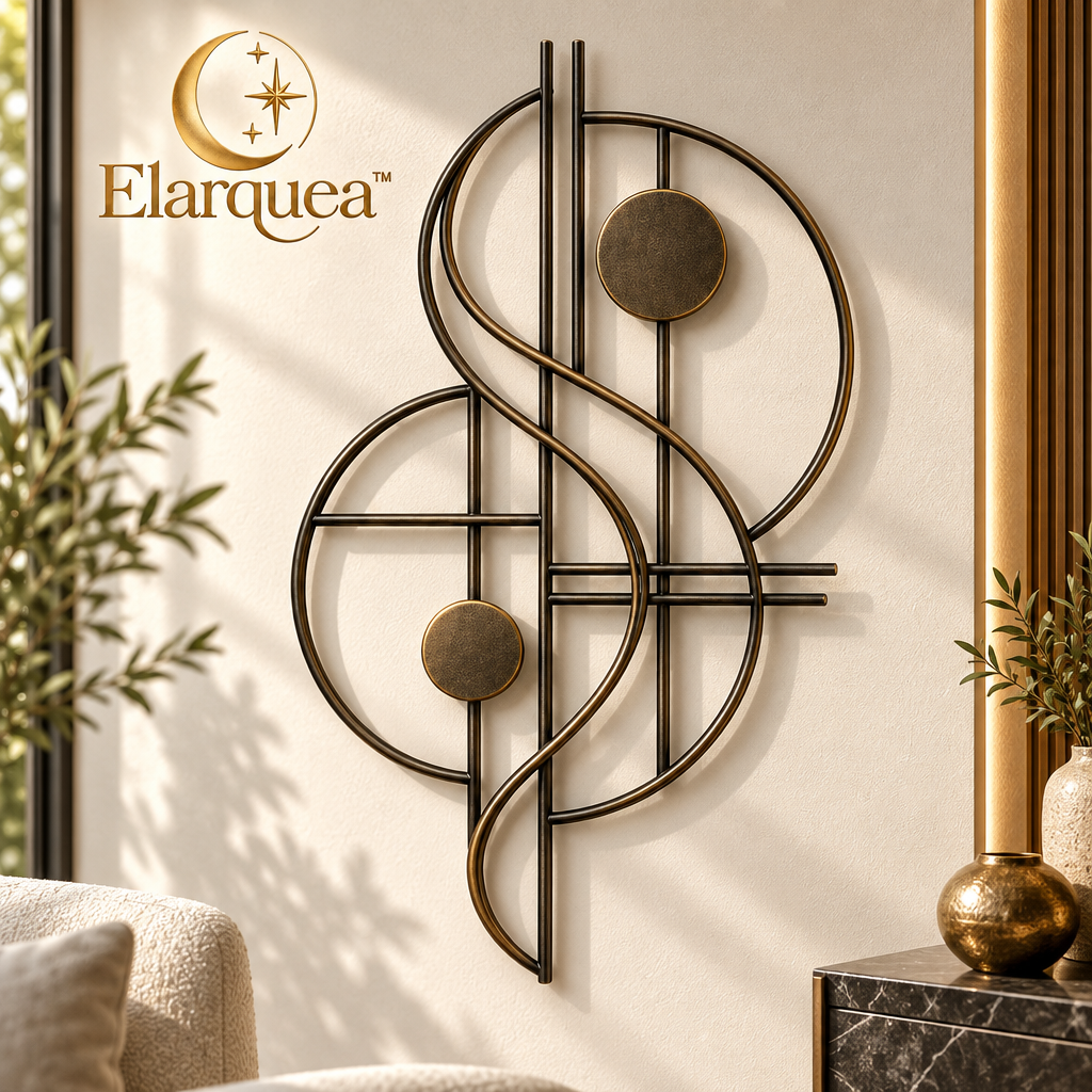 Elarquea™ Abstract Metal Line Wall Decor
