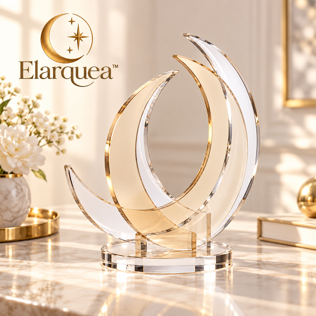 Elarquea™ Layered Light Acrylic Tabletop Sculpture