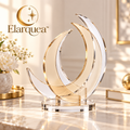 Elarquea™ Layered Light Acrylic Tabletop Sculpture