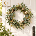 Elarquea™ Modern Natural Decorative Wreath