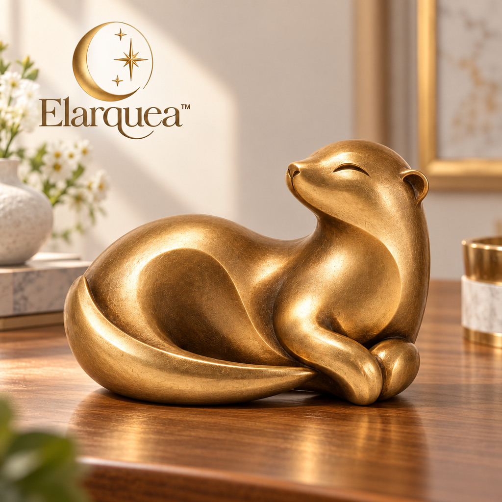Elarquea™ Abstract Otter Tabletop Sculpture