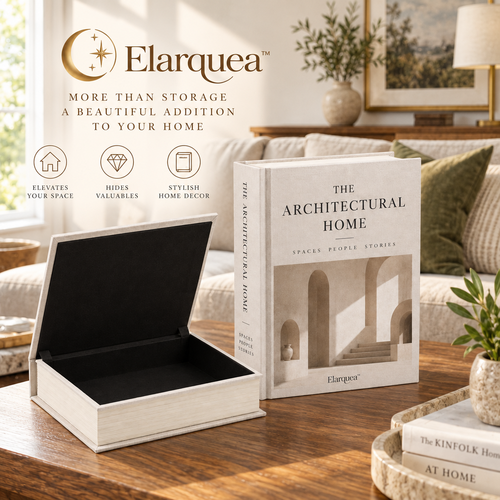 Elarquea™ Architectural Faux Book Storage Box