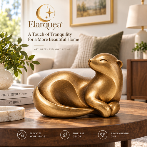 Elarquea™ Abstract Otter Tabletop Sculpture