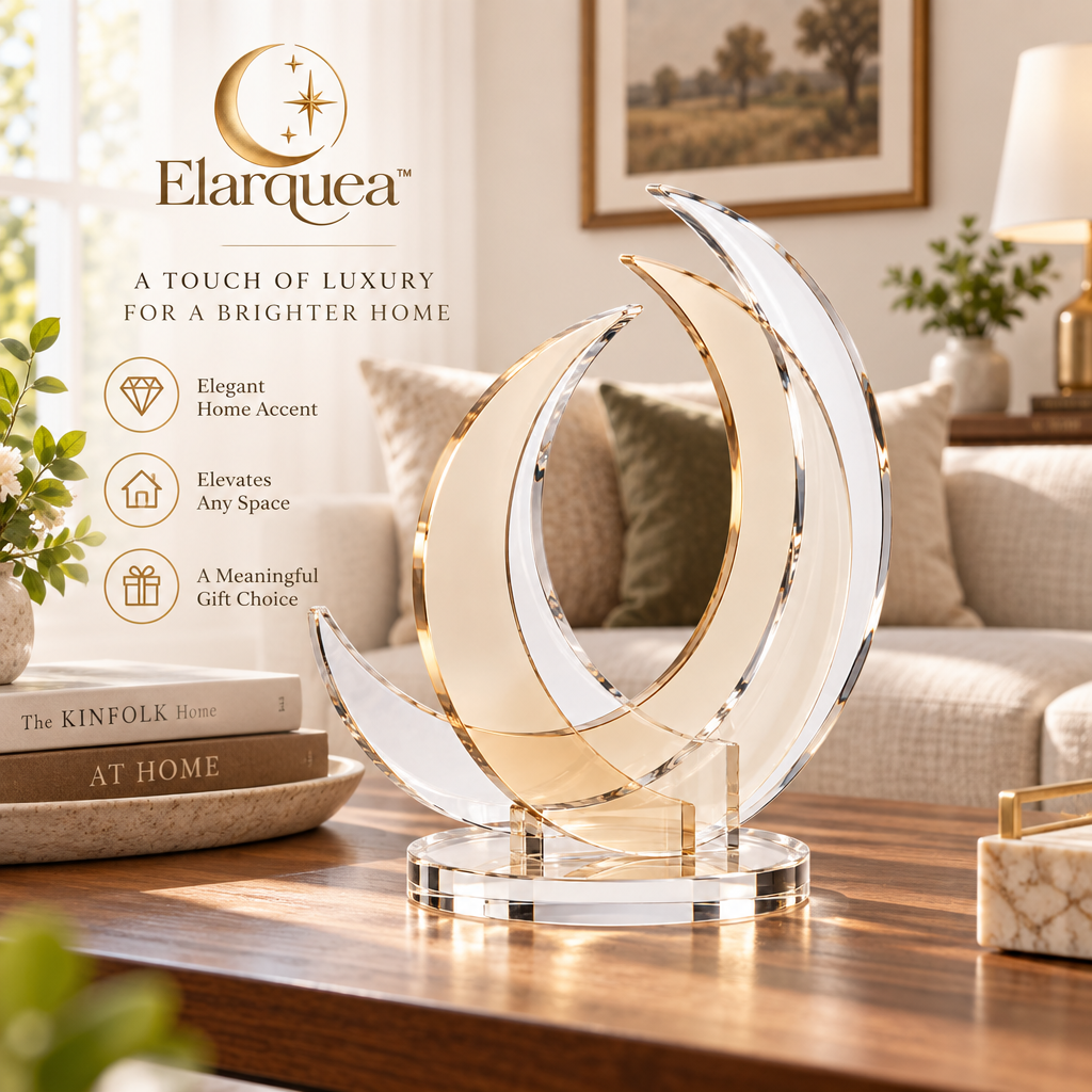 Elarquea™ Layered Light Acrylic Tabletop Sculpture