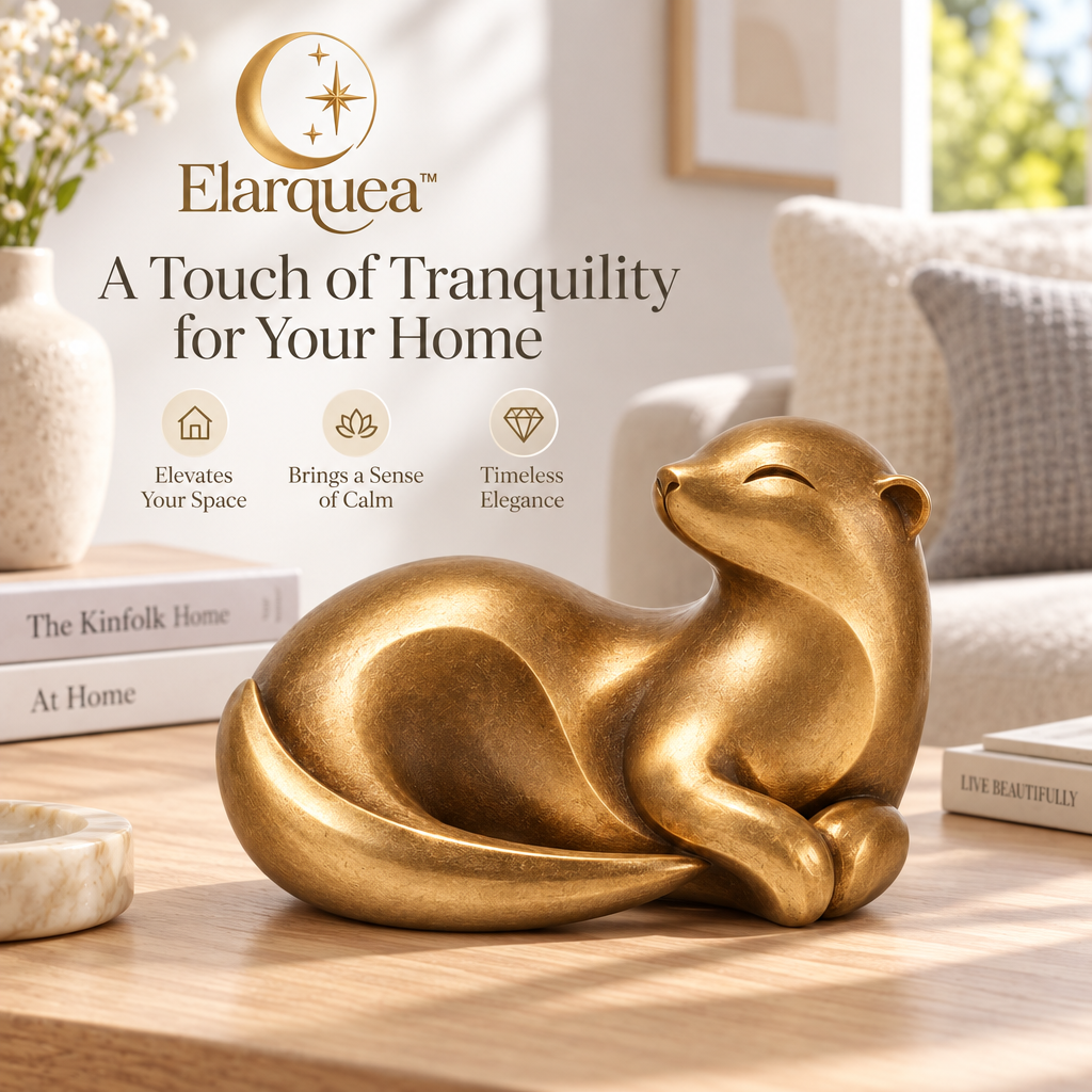 Elarquea™ Abstract Otter Tabletop Sculpture