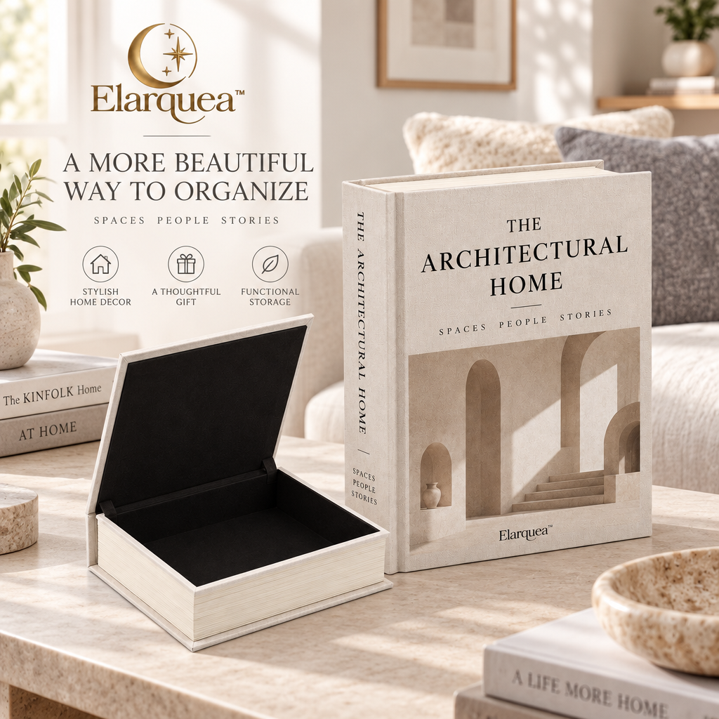 Elarquea™ Architectural Faux Book Storage Box