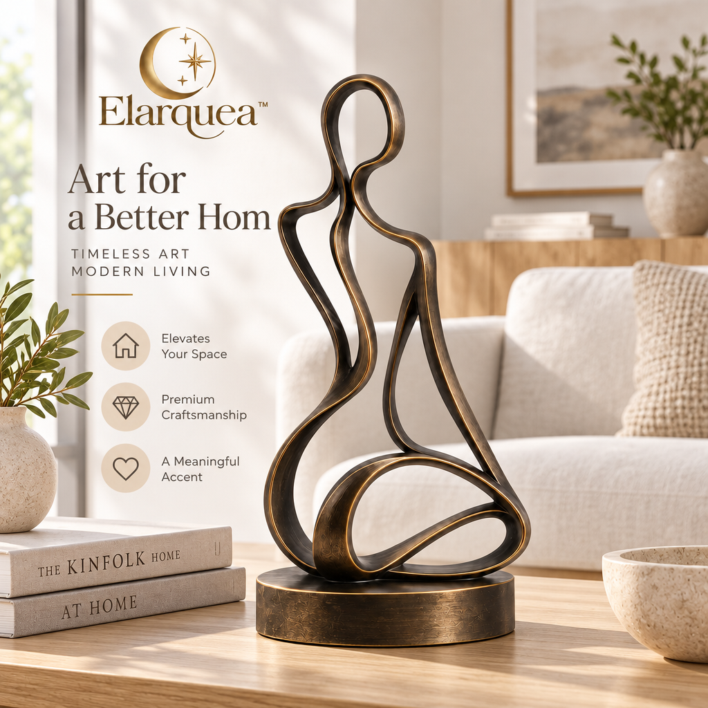 Elarquea™ Abstract Human Line Tabletop Sculpture