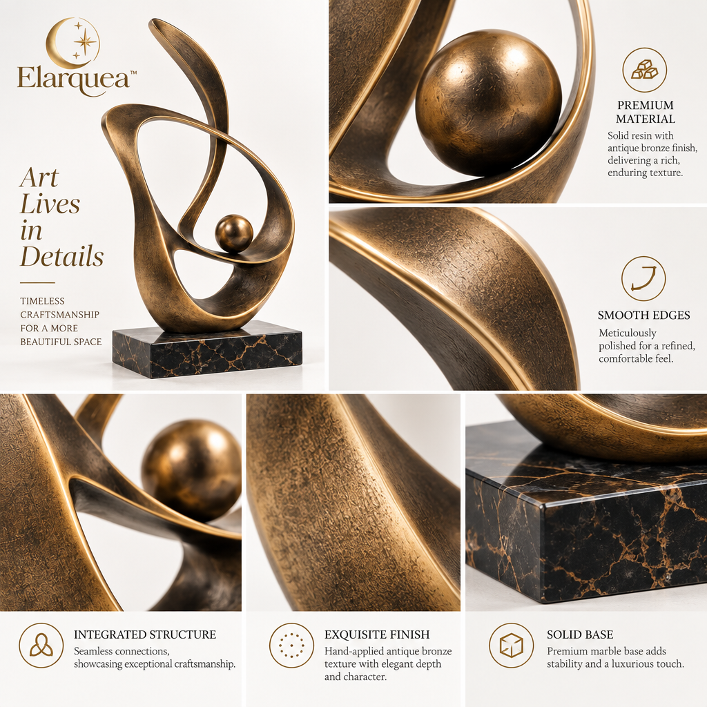 Elarquea™ Abstract Balance Tabletop Sculpture