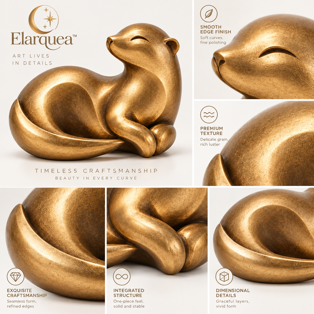Elarquea™ Abstract Otter Tabletop Sculpture
